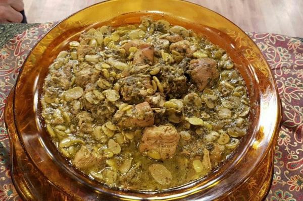 طرز تهیه خورشت باقالا گشنیز خوشمزه با گوشت